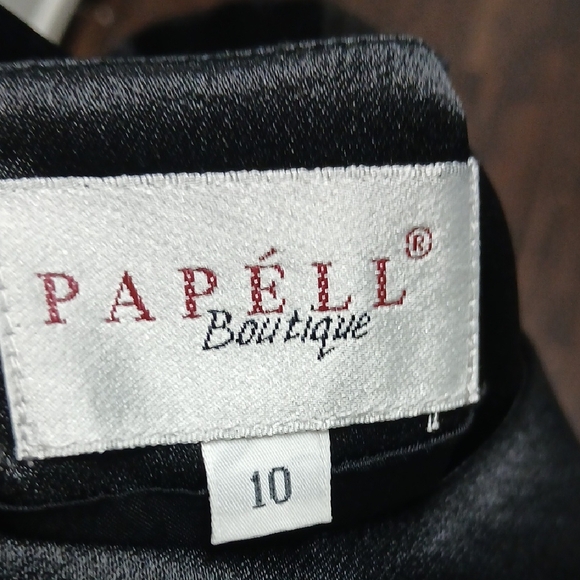 Papell Boutique Black Sleeveless Dress - Picture 2 of 4